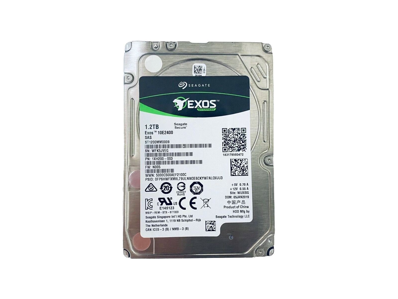 Жесткий диск Seagate Exos Enterprise 1.2TB Exos 10E2400 SAS ST1200MM0009 Hard Drive
