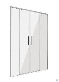 Дверь в душевую нишу с двумя раздвижными элементам GROSSMAN FLY (1385-1400) х1900 мм вход: 555 мм