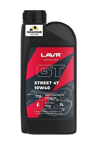 LAVR MOTO Моторное масло GT STREET 4T, 1 л Ln7725