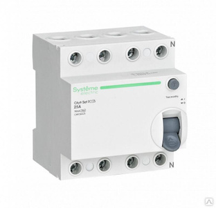 Выключатель дифференциального тока (ВДТ) 25А 4P 30мА Тип-AC 400В City9 Set SE C9R36425 Systeme Electric 