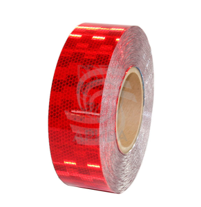 Светоотражающая лента на прицеп для контурной маркировки, красная, разрезная