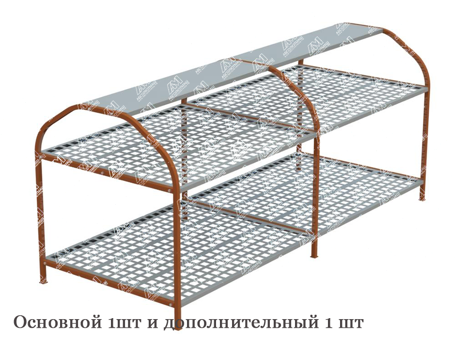 Стеллаж для укладки и хранения боевой одежды пожарного с 01 тц