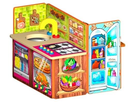 Домик Кухня-мастерская 1100х1100х1000 мм для детской площадки