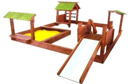 Песочный дворик №6 3000х4000х1650 мм для детской площадки