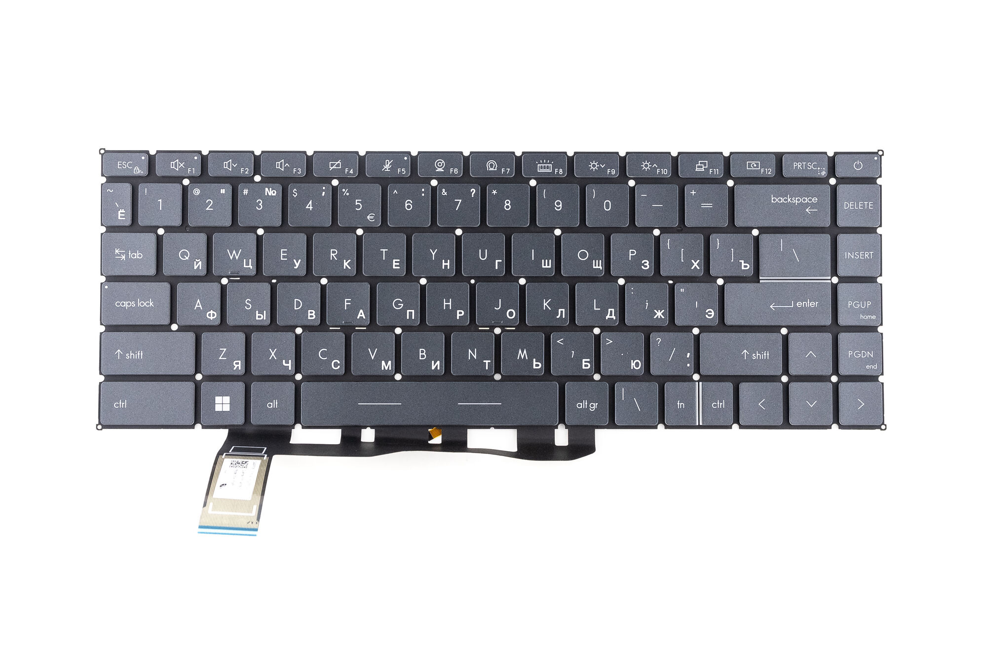 Клавиатура для MSI Modern 15 A10M с подсветкой p/n: AE09U010, FFABN, 9Z.NJ2BN.A1D