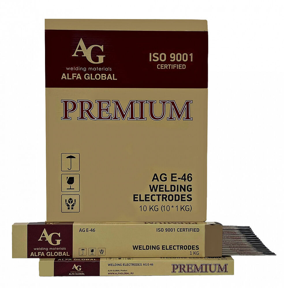 Электроды AG E-46 PREMIUM ф 3,2 мм (1,0кг)