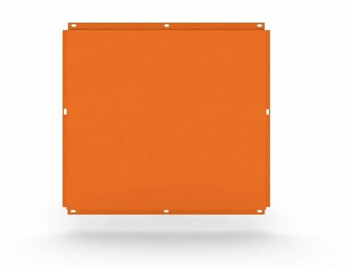 Металлокассета фасадная 585*585 мм, толщина от 0,4 до 1,2 мм, оранжевая