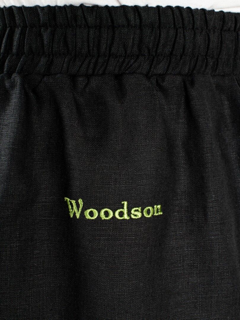 Комплект Банщика WoodSon чёрный лен с цветной полосой (рубашка, брюки, р. 50-52) #6