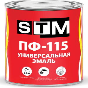 Эмаль ПФ-115 универсальная алкидная «STM» (0,9 кг, красный)