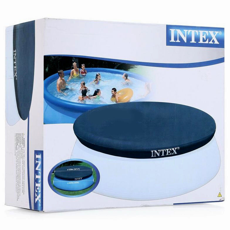 Защитный тент для прямоугольных каркасных бассейнов Intex 450x220 см (28039)