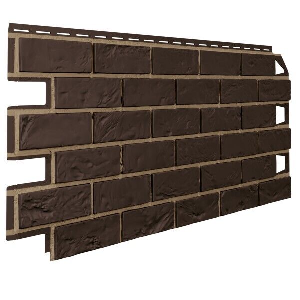 Фасадная панель VOX Vilo Brick (Кирпич), Dark-Brown-Тёмно-коричневый