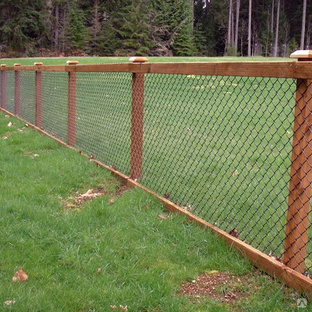 Забор из сварной сетка оцинк. ячейка d1,6х50х50 мм, рулон 1,8х45 м