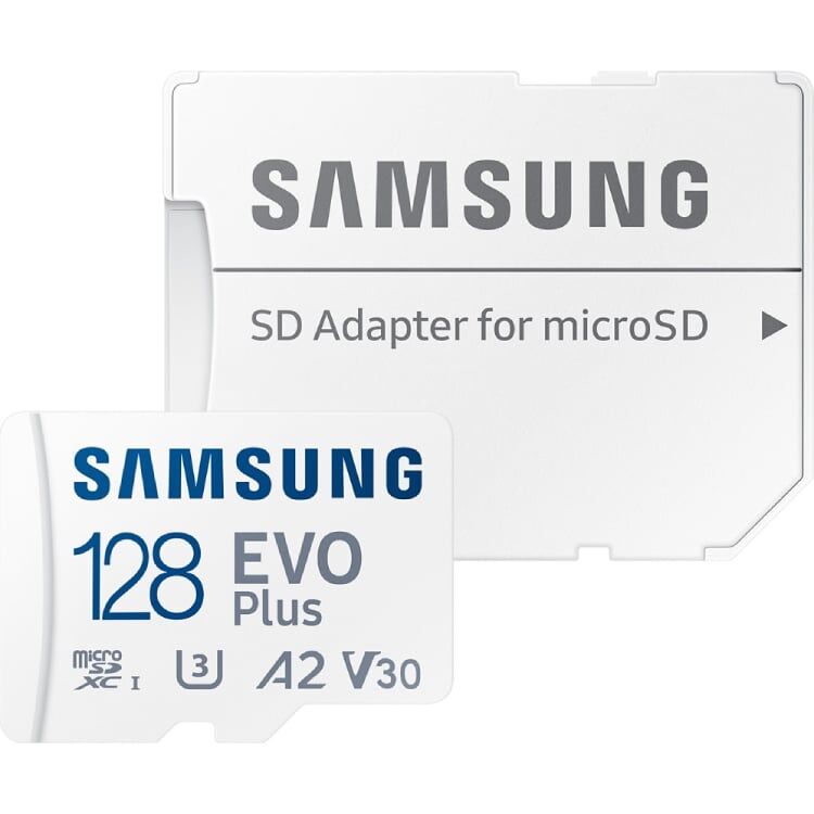 Карта памяти microSDXC Samsung EVO Plus 128 ГБ (MB-MC128KA) A2 V30 4K