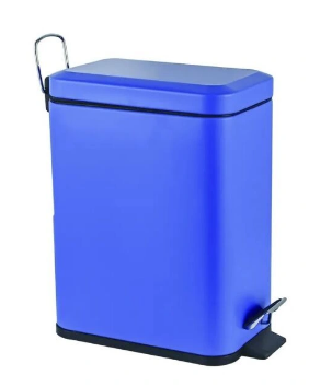Ведро Potato для мусора 8л, прямоугольное, цвет синий Р413-12