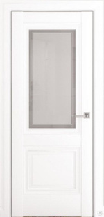 Дверь межкомнатная Альтаир остекленная Renolit белый матовый #1