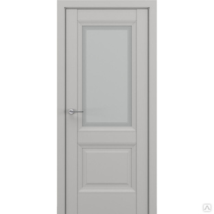 Дверь межкомнатная Эниф остекленная Renolit серый матовый #1