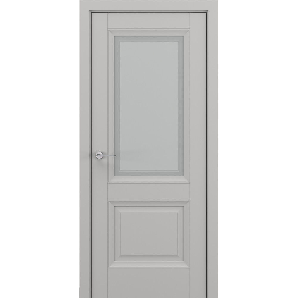Дверь межкомнатная Эниф остекленная Renolit серый матовый