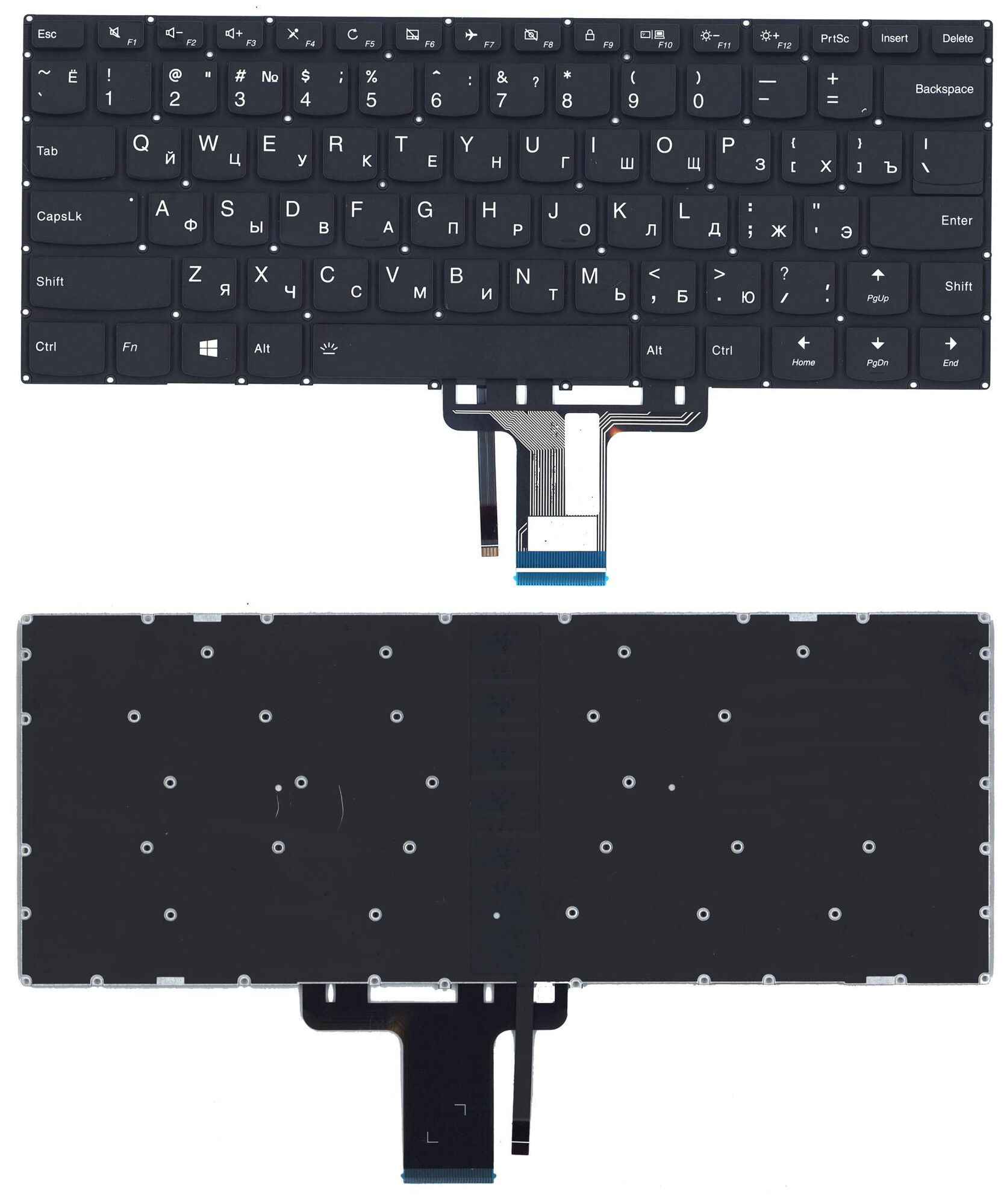 Клавиатура для ноутбука Lenovo Yoga 310S-14ISK 510S-14ISK с подсветкой p/n: N20K82237 9Z.NCRBC.B0R
