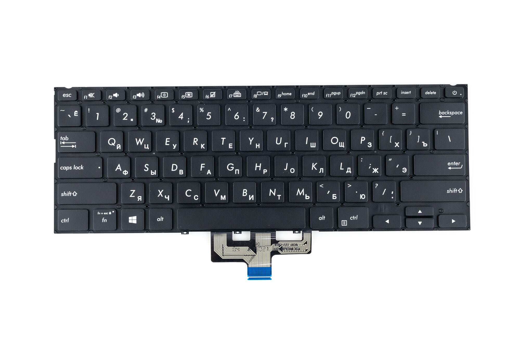 Клавиатура для Asus ZenBook 14 UX434 черная с подсветкой p/n: