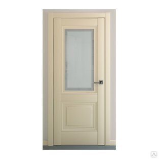 Дверь межкомнатная Медея остекленная Renolit крем матовый #1