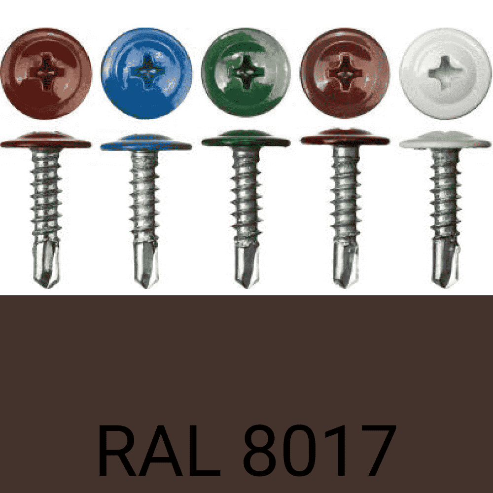 Саморезы п.ш. сверло RAL8017 (коричневый) 4,2х16 мм