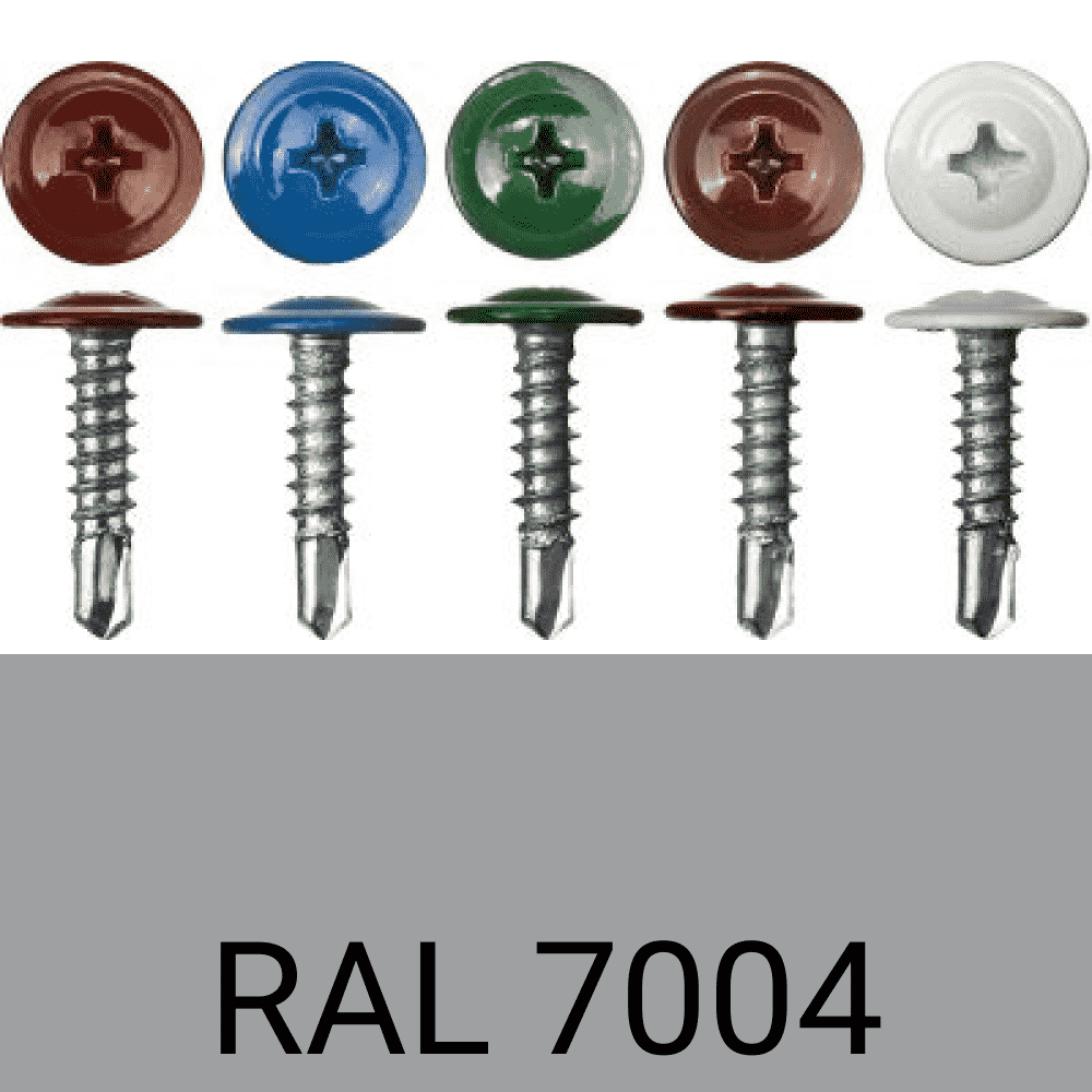 Саморезы п.ш. сверло RAL7004 (серый) 4,2х16 мм