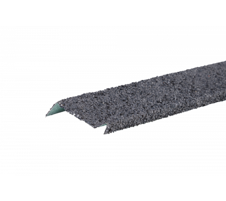Планка примыкания с гранулятом, графитовый (20х45х15х10 мм), Длина 1,25 м