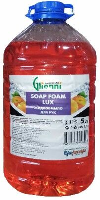 Жидкое крем - мыло SOAP FOAM LUX "Персик", 0,5л