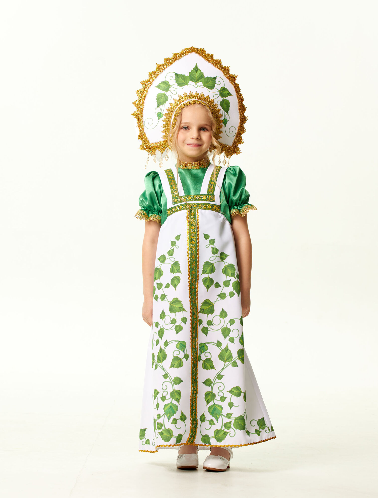 Детский костюм Берёзка с листьями