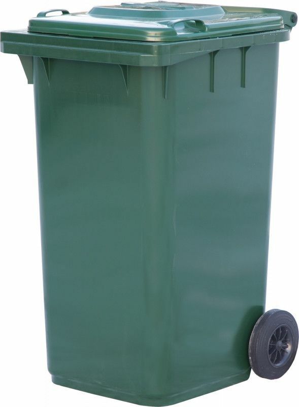 Пластиковый мусорный бак п/э (240л) (Зеленый)