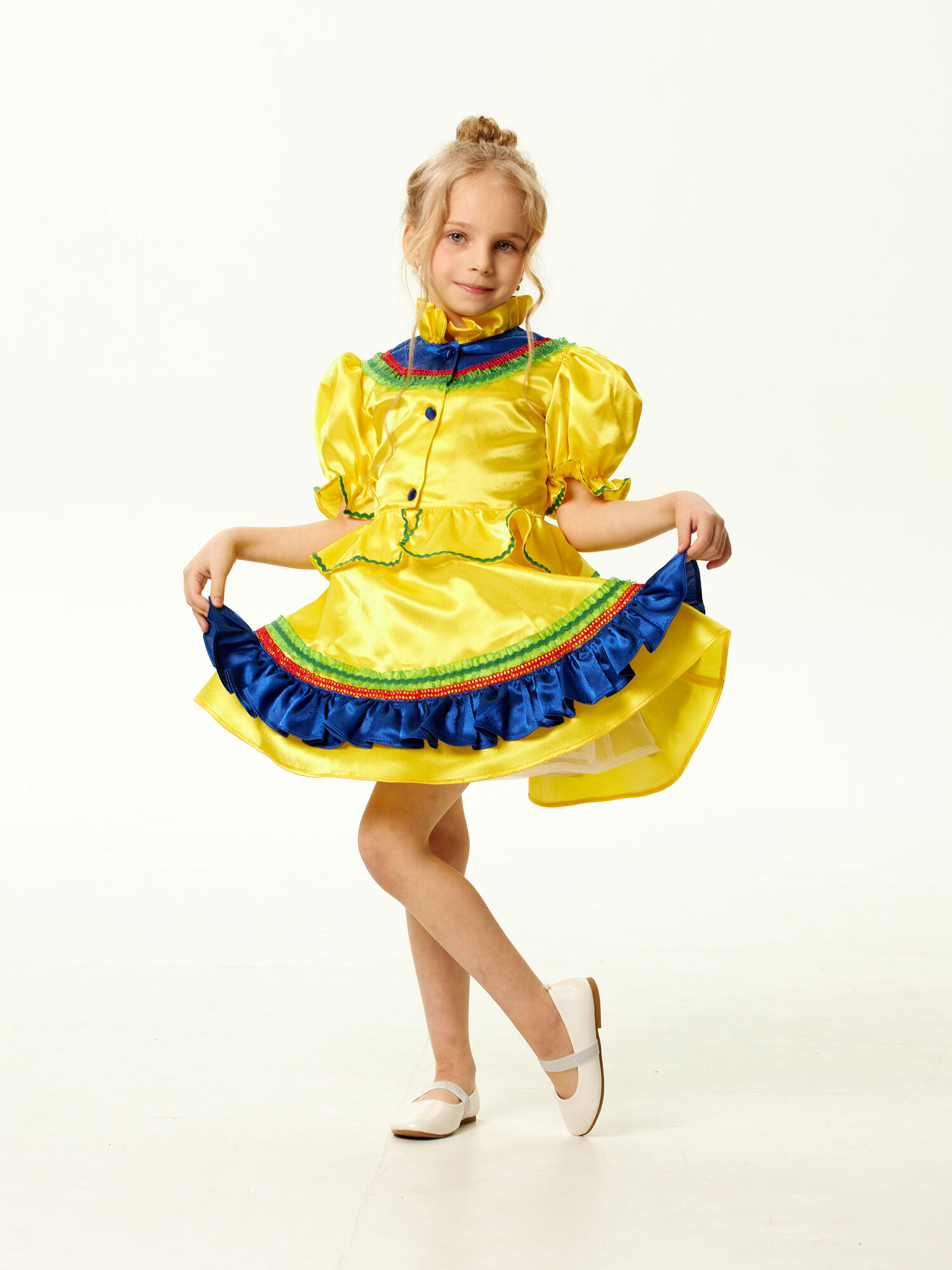 Детский костюм Казачка жёлтый девочка