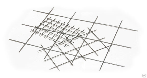 Сетка кладочная металлическая в картах 2 м, ширина 0,25; 0,38; 0,5; 1 м (ячейка 50х50, 100х100)