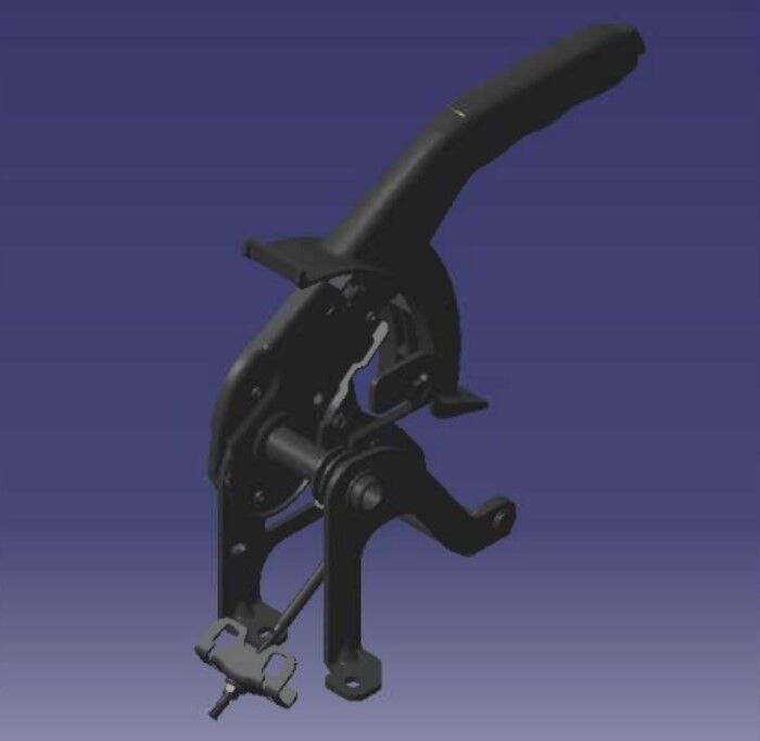 Механизм стояночного тормоза в сборе с рукояткой T15-3508010 CHERY Chery Tiggo 7