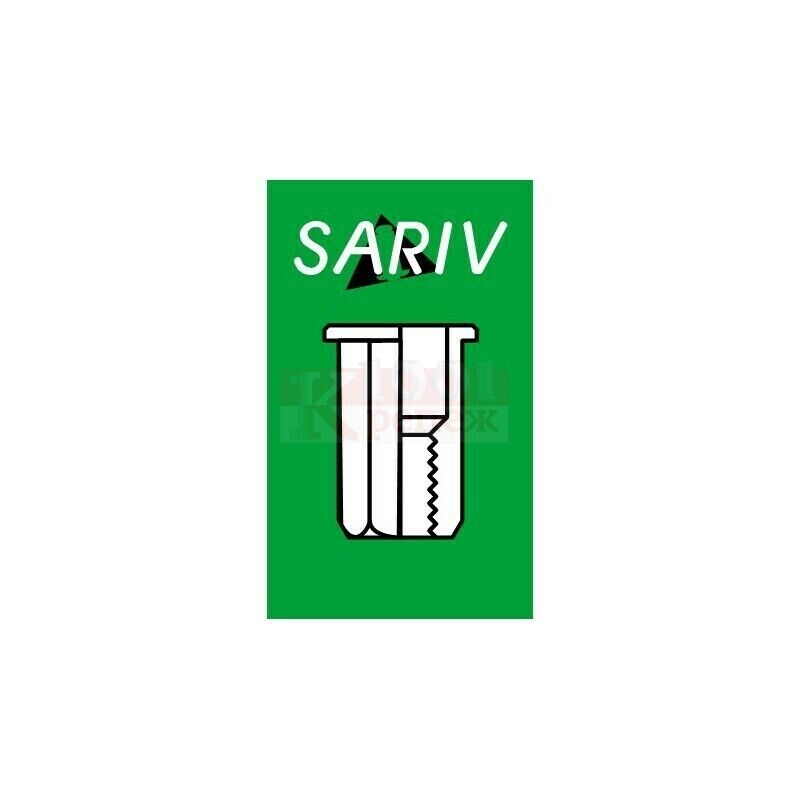 St Заклепка гаечная шестигранная Sariv со стандартным бортиком оцинкованная, M10x20 мм SARIV