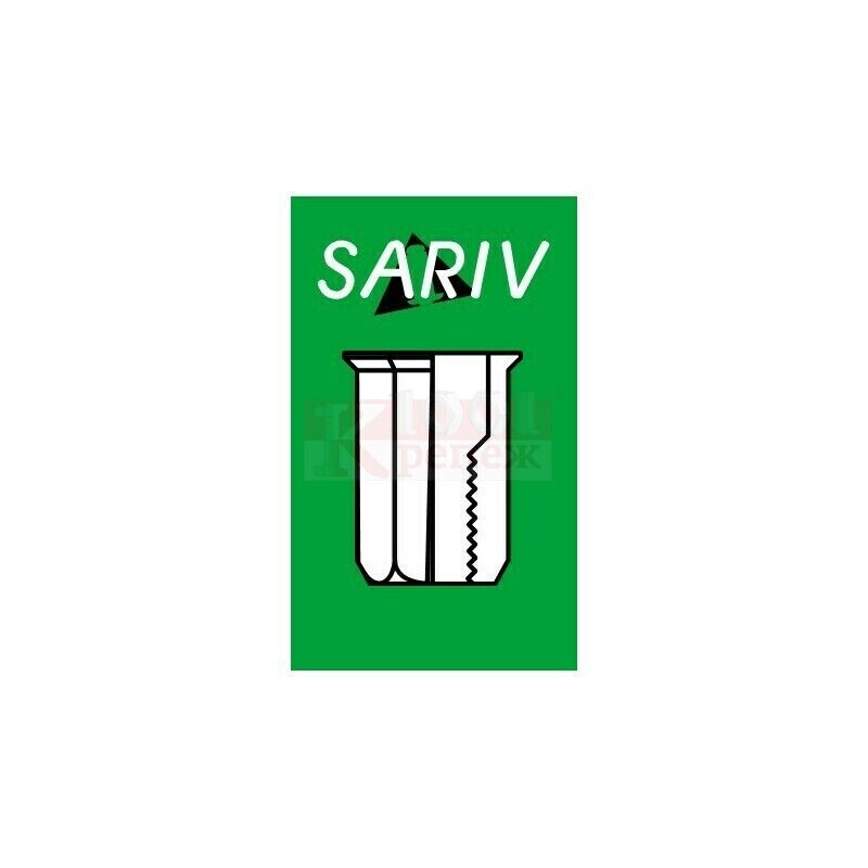 St Заклепка гаечная шестигранная Sariv с уменьшенным бортиком оцинкованная, M8x17 мм SARIV