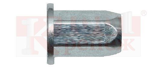 ZGSHC Заклепка резьбовая шестигранная BRALO с цилиндрическим бортиком оцинкованная, M4x10 мм (0.3-2 мм) Bralo