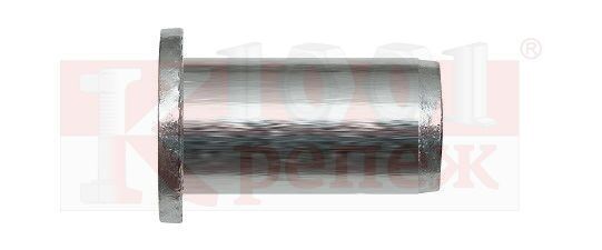 Al ZGC Заклепка резьбовая BRALO с цилиндрическим бортиком алюминиевая, M5x15 мм (3-5.5 мм) Bralo