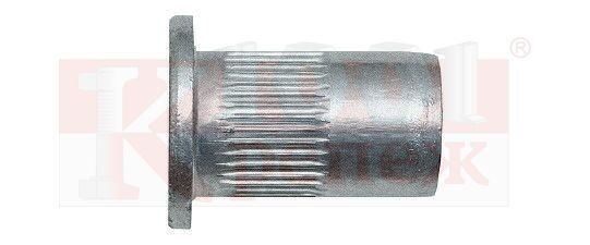 ZGNC Заклепка резьбовая BRALO с насечкой и цилиндрическим бортиком оцинкованная, M6x16.5 мм (3-5.5 мм) Bralo