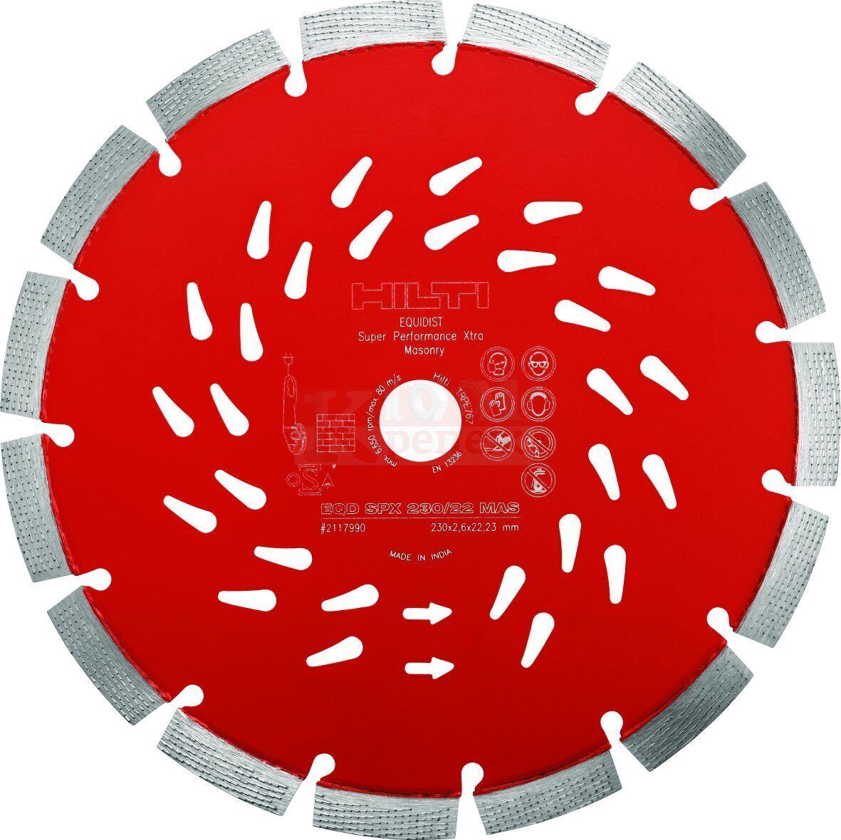 Отрезной диск EQD SPX 230/22 Кирпич, Артикул 2117990H HILTI