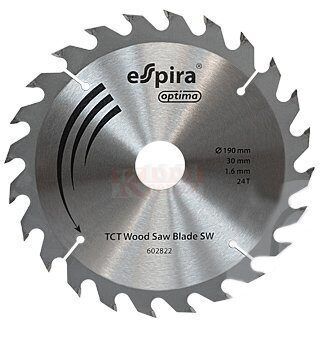 TCT SW/SWP Пильный диск Espira по дереву, 230x1.8x30 мм z24 ESPIRA