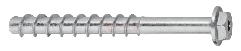 S-CSA HEX TX Шуруп по бетону Sormat с шестигранной головкой со шлицем TORX, 8x120 55/65 мм