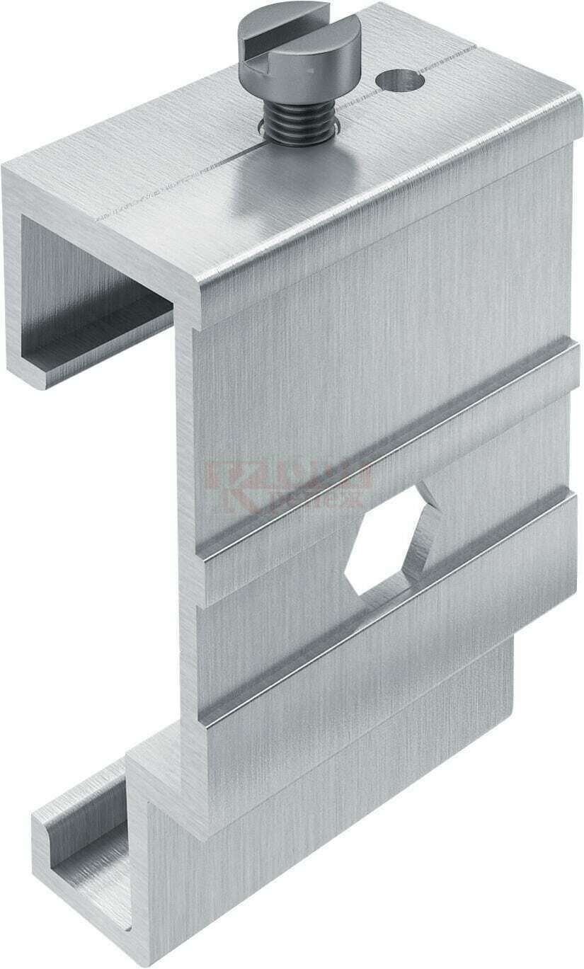 MFT-HAF 100/40 K Аграфа HILTI для фасадных систем под анкеры с подрезкой алюминий, 23x60x40 мм