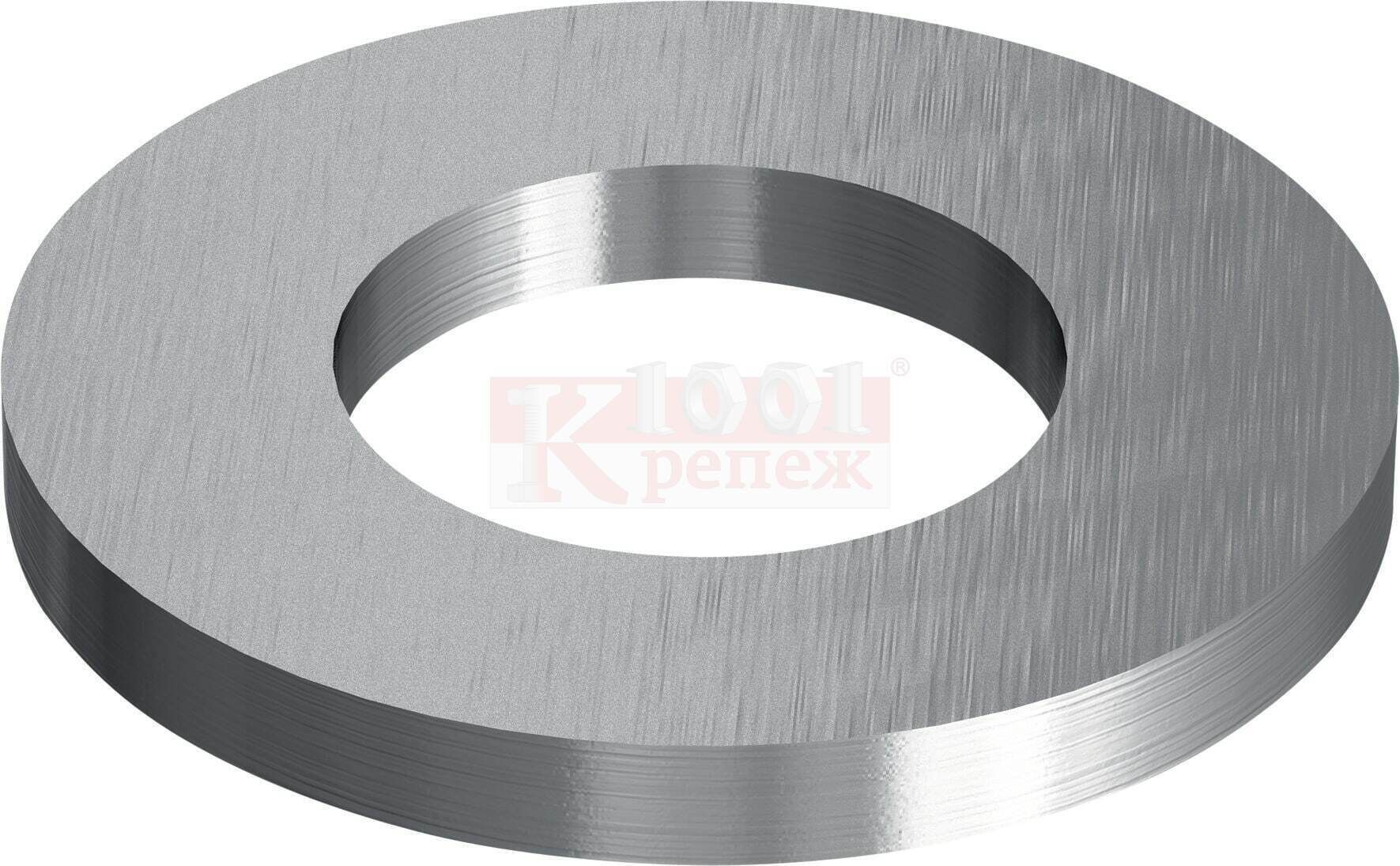ISO 7089 A2 Шайба плоская HILTI без фаски нерж. сталь, M10 10.5x20x2 мм