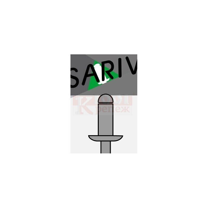 St/St Заклепка вытяжная Sariv оцинкованная с увеличенным бортиком, 4.8x10 мм SARIV