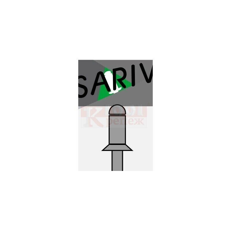 St/St 120° Заклепка вытяжная Sariv оцинкованная с потайным бортиком 120°, 4x14 мм SARIV