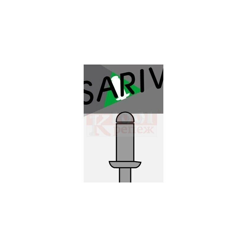 Cu/St Заклепка вытяжная Sariv медная с оцинкованным стержнем и стандартным бортиком, 3.2x9 мм SARIV