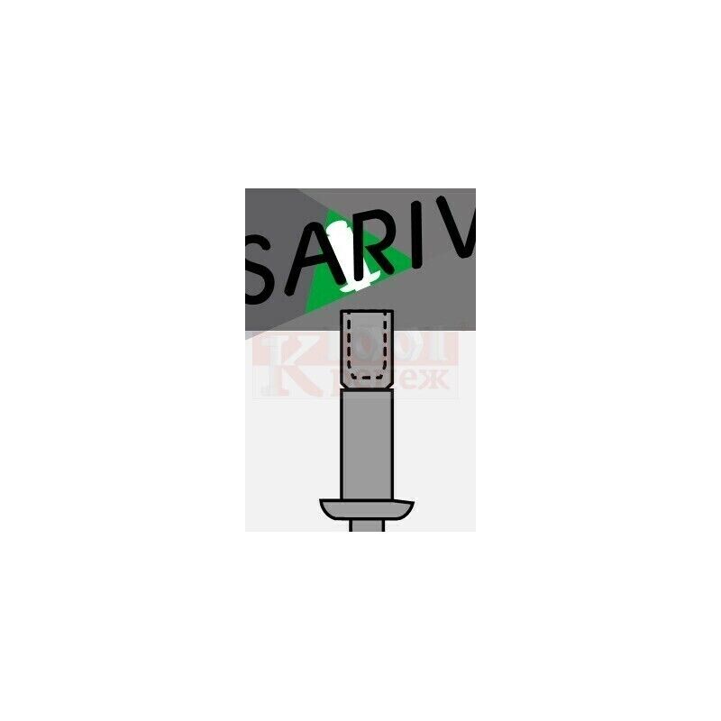 Saribolt St/St Заклепка вытяжная структурная Sariv оцинкованная со стандартным бортиком, 6.4x19 мм SARIV