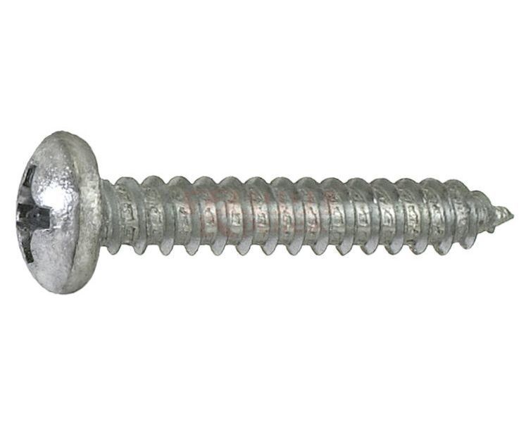 DIN 7981 Саморез острый полукруглый с крестообразным шлицем по металлу оц, 2.2x4.5 мм 1001 КРЕПЕЖ