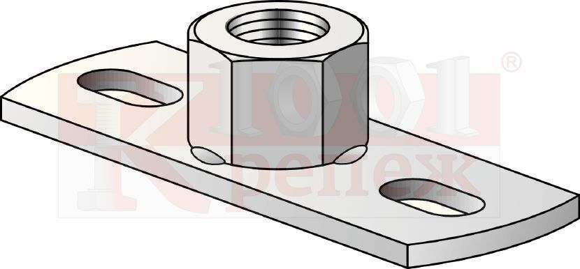 MGL 2 Опорная пластина HILTI для легких нагрузок оц. сталь, M12 30x80x3 мм