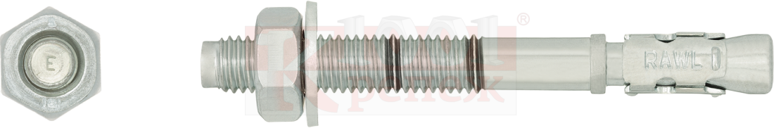 R-XPT M12 Клиновой анкер Rawlplug для армированного бетона оц. сталь, M12x100/5 мм RAWLPLUG
